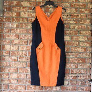 Rickie Freeman for Teri Jon  Linen Dress